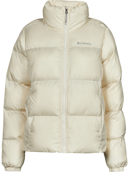 Puffect Women's for Hiking Short Puffer Jacket for Winter White