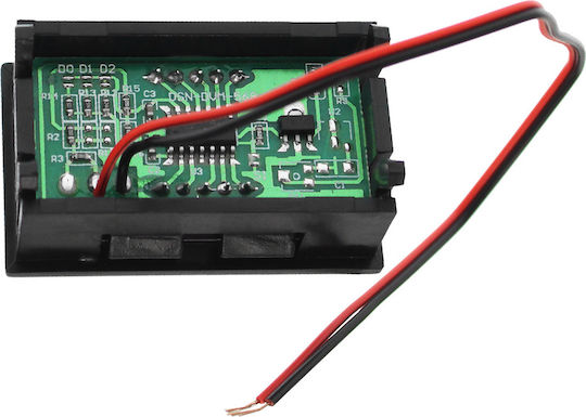 Ψηφιακό Βολτόμετρο Αυτοκινήτου 4.5-30V Μπλε