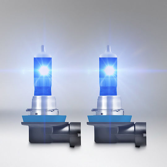 Osram Lamps Car Cool Blue Boost H11 Halogen 5000K Cold White 12V 75W 2pcs