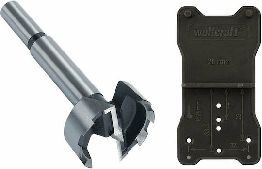 Wolfcraft Hinge Drill Set for Wood \ Plastic 90mm x 10mm with Guide 2pcs