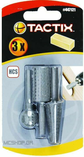 Tactix Set Wood Router Bits with Drill Shaft 3pcs Cutter Set for Wood 6mm 3pcs