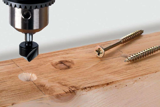 Wolfcraft Σετ Φρέζες για Μέταλλο \ Ξύλο \ Πλαστικό 6mm 3τμχ