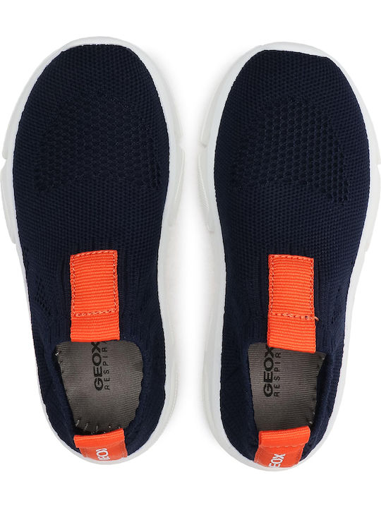 J Aril B. A Kinder Sneakers Anatomisch Slip-on Marineblau