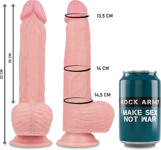 Dream Love Hawk Realistic Vibrator 21cm Flesh