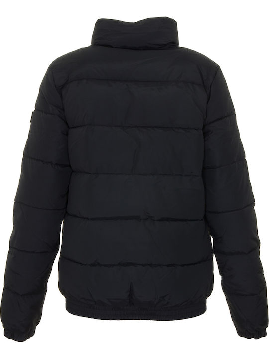 Scurtă Jachetă de femei Puffer Negru
