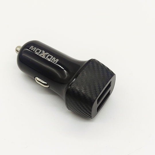 Moxom MX-VC07 Car Charger 2.4A with one Port: 1xUSB Black Color