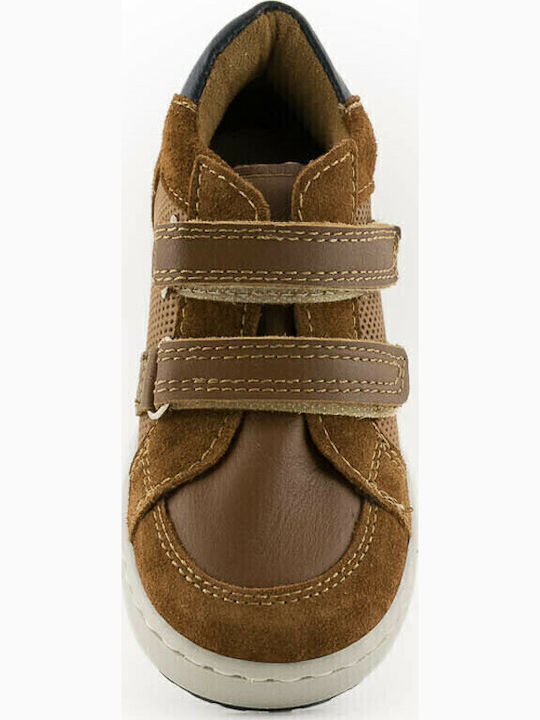 Romeo 5466 Παιδικά Sneakers με Σκρατς Καφέ