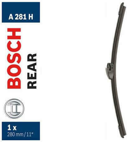 Bosch Aerotwin A281H Rear Car Wiper 285mm Universal Ford EcoSport / Fiesta / Focus / Kuga / Mondeo Volkswagen Passat / Polo Mini Cooper Seat Leon Volvo V40