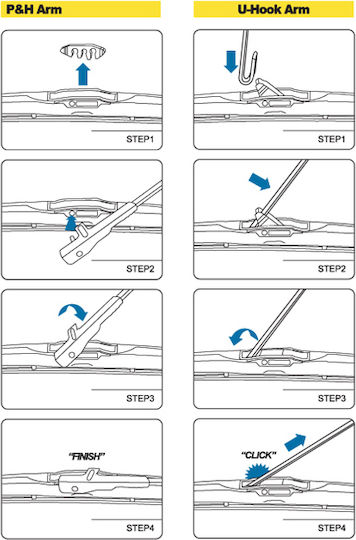 Feral Hybrid 20" Driver Car Wiper 500mm Universal
