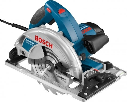 Bosch GKS 55+ GCE Professional Δισκοπρίονο 1350W με Ρύθμιση Ταχύτητας και με Σύστημα Αναρρόφησης