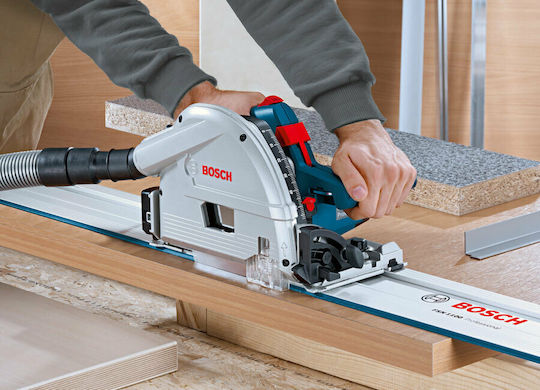 Bosch GKT 55 GCE Professional Δισκοπρίονο 1400W με Ρύθμιση Ταχύτητας και με Σύστημα Αναρρόφησης
