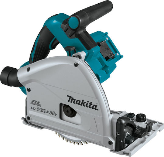Makita DSP601ZJU Βυθιζόμενο Δισκοπρίονο Brushless 18V Solo με Ρύθμιση Ταχύτητας και με Σύστημα Αναρρόφησης