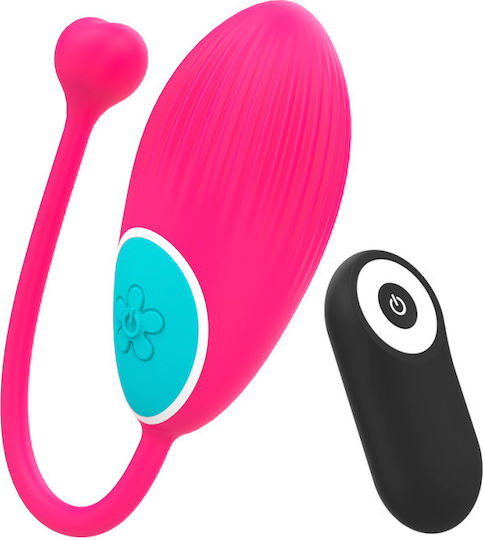 Dream Love Happy Loky Ocian Vibrator Egg with Remote Control 19.5cm Pink
