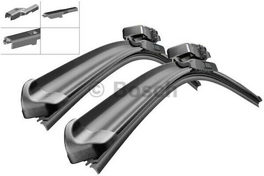 Bosch Aerotwin A966S Front Set Car Wiper Blades 600mm/530mm Universal Volkswagen Tiguan Land Rover Range Rover Volvo S60 / S80 / V70
