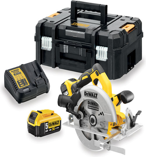 DEWALT DCS570P2 Circular Saw Brushless 18V 2x5Ah with Dust Extraction System