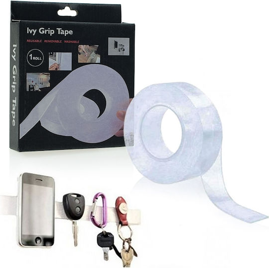 Ivy Grip Tape Self-Adhesive Double-Sided Tape Transparent 30mmx1m 1pcs