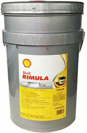 Shell Rimula R4 L Λάδι Αυτοκινήτου 15W-40 20lt