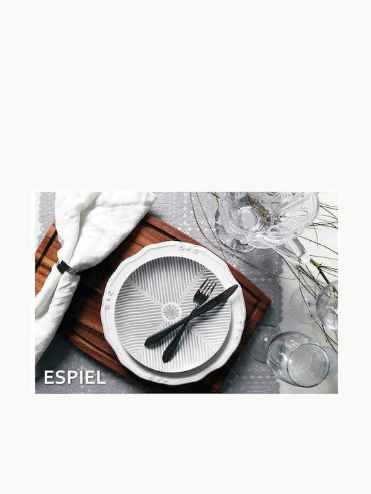 Espiel Prime Πιρούνι Φαγητού Ανοξείδωτο Μαύρο 20.5cm