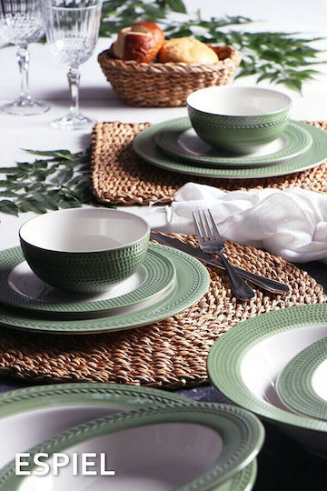 Espiel Placemats Rotund Din paie Maro 40cm 1buc