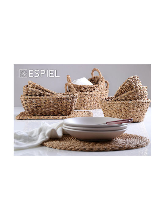 Espiel Round Wicker Placemat Brown 40cm