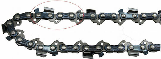 Visco Parts 150-55Μ Chainsaw Chain with Pitch 3/8"LP, Gauge .050"-1.3mm & Number of Guides 55E