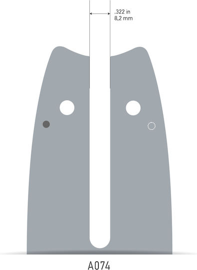 Oregon Single Rivet Chainsaw Blade Chainsaw Blade 30cm for Chain with Pitch 3/8", Guide Bar Thickness .050"-1.3mm & Number of Drivers 44E 120SDEA218