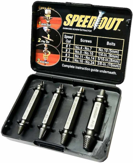 Speed Out Puller Set for Screws 4pcs