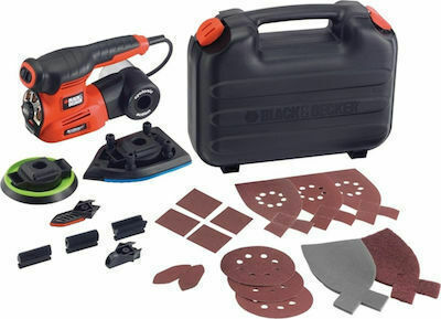Black & Decker Multi-Schleifer mit Geschwindigkeitsregelung und mit Absaugsystem