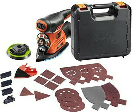 Black & Decker Multi-Schleifer mit Geschwindigkeitsregelung und mit Absaugsystem