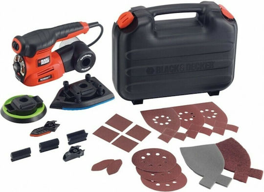 Black & Decker Multi-Schleifer mit Geschwindigkeitsregelung und mit Absaugsystem