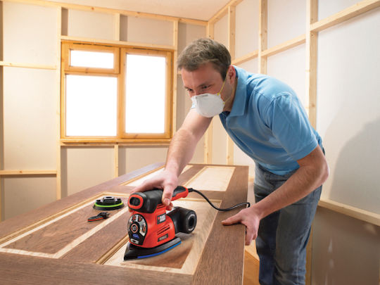 Black & Decker Multi-Schleifer mit Geschwindigkeitsregelung und mit Absaugsystem