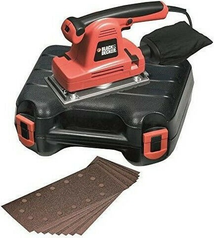 Black & Decker Παλμικό Τριβείο 310W με Ρύθμιση Ταχύτητας και με Σύστημα Αναρρόφησης
