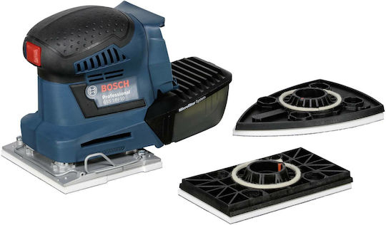 Bosch GSS 18V-10 Professional Παλμικό Τριβείο 18V Solo με Ρύθμιση Ταχύτητας και με Σύστημα Αναρρόφησης