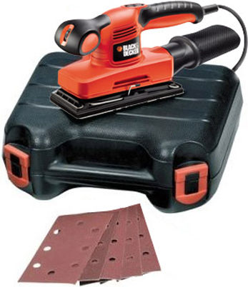 Black & Decker Electric Pulse Sander 240W with Speed Control and with Suction System