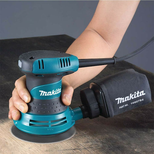 Makita Electric Eccentric Sander 123mm Electric 300W with Suction System