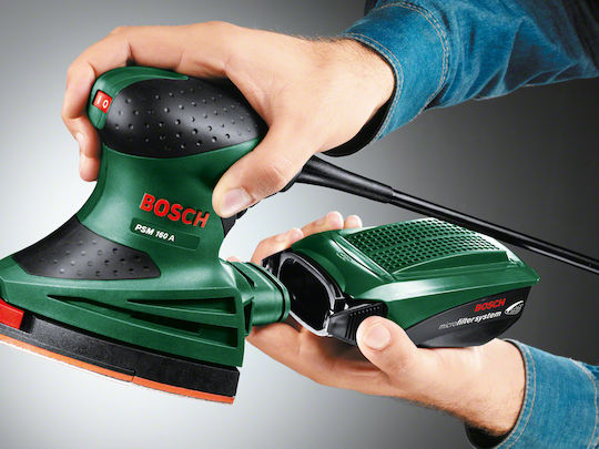 Bosch PSM 160 A Πολυτριβείο 160W με Σύστημα Αναρρόφησης
