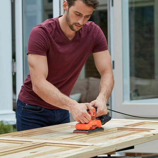 Black & Decker Schwingschleifer mit Absaugsystem