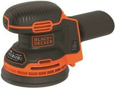 Black & Decker Solo Battery Powered Eccentric Sander 125mm Battery 18V with Suction System