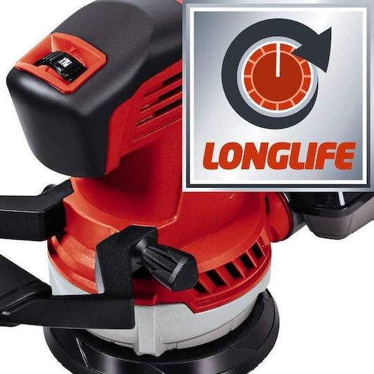 Einhell TE-RS 40E Έκκεντρο Τριβείο 125mm Ρεύματος 400W με Ρύθμιση Ταχύτητας και με Σύστημα Αναρρόφησης