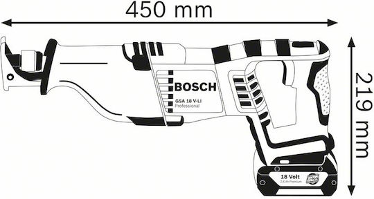 Bosch GSA 18 V-LI Reciprocating Saw 18V Solo & L-Boxx