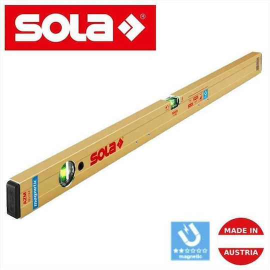 Sola AZM 60 Spirit Level Aluminum Magnetic 60cm with 2 Eyes