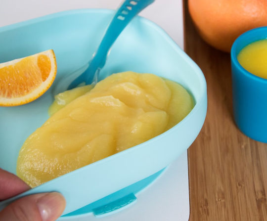 Beaba Baby Food Plate made of Silicone Light Blue