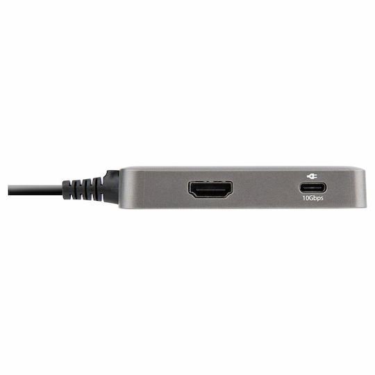 StarTech USB-C Docking Station με HDMI 4K PD Ethernet Ασημί (DKT31CHPD3)
