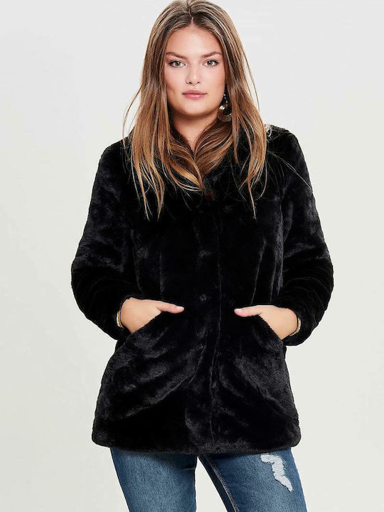 Women's Short Fur Black