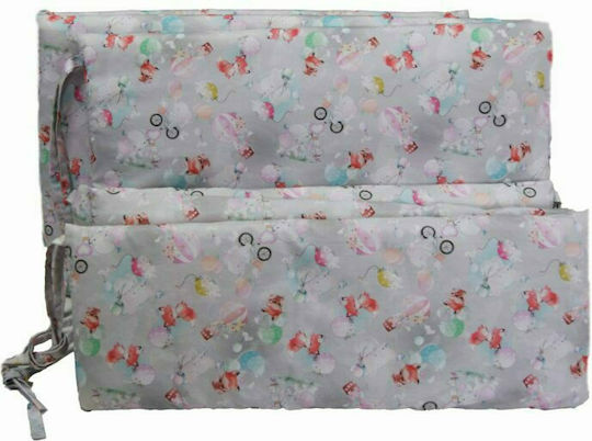 Decocraft Animal Fox Crib Bumpers Classic Inside Gray 40x220cm