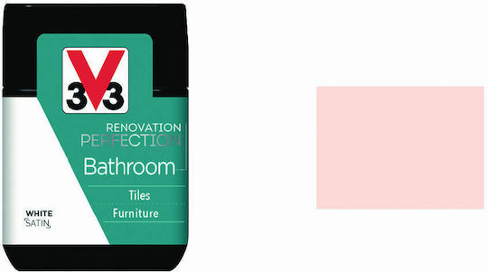 V33 Renovation Perfection Bathroom Χρώμα Powder Pink Satin 75ml 118093