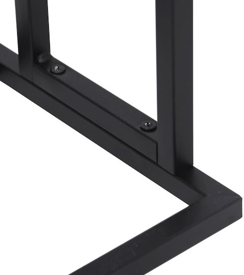 vidaXL Raft de haine de Baie Dublu ​78.5x78.5cm Negru