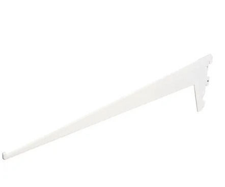Rack Arm with 2 Hooks White 40cm