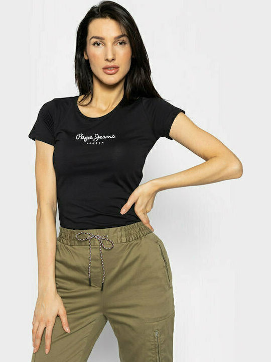Virginia Bluze Damă T-shirt Negru