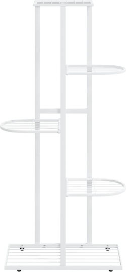 vidaXL Pot Rack Metal White 43cmx22cmx98cmcm.